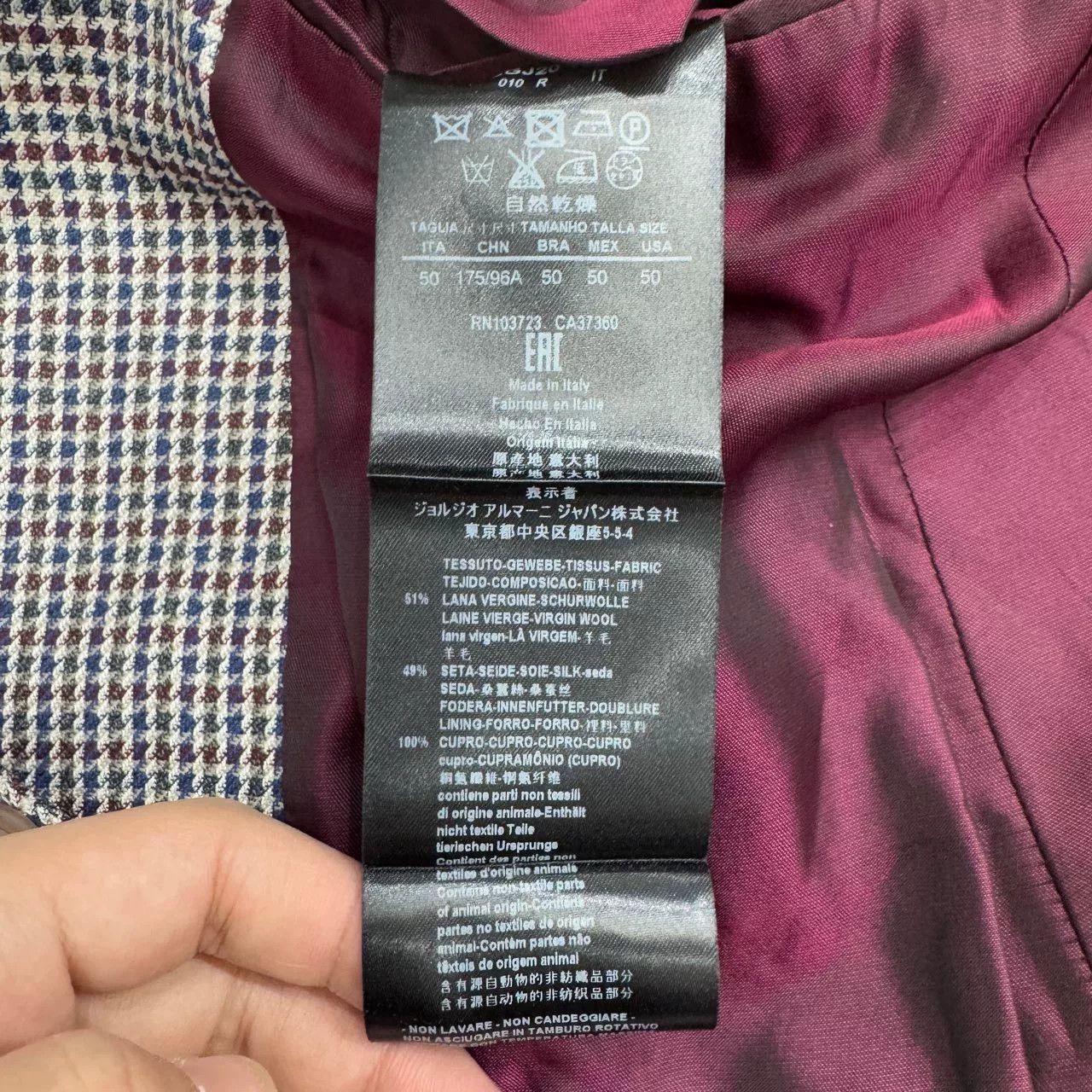 Giorgio Armani Giorgio Armani Plaid Suit Jacket Size US L / EU 52-54 / 3 - 4 Thumbnail