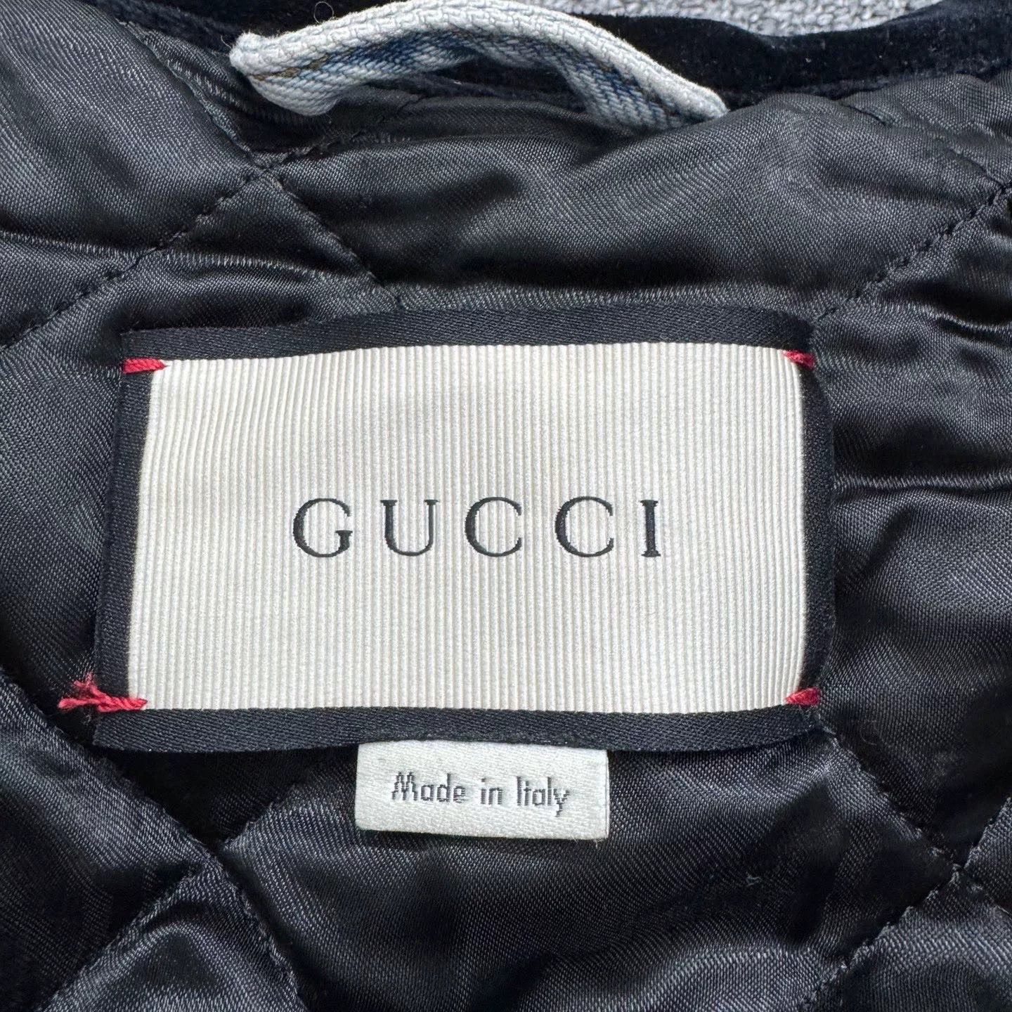 Gucci gucci embroidered floral pattern denim jacket Size US M / EU 48-50 / 2 - 3 Thumbnail