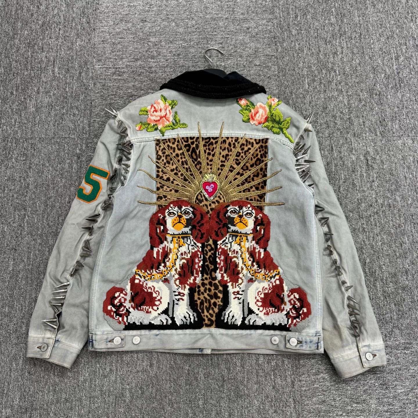 Gucci gucci embroidered floral pattern denim jacket Size US M / EU 48-50 / 2 - 2 Thumbnail