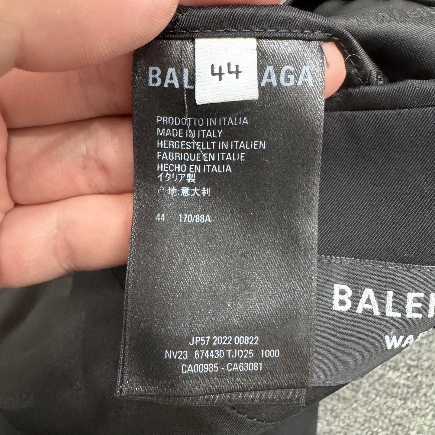 Balenciaga Balenciaga Sleeve Label Suit Jacket Size 44 Size US L / EU 52-54 / 3 - 4 Thumbnail