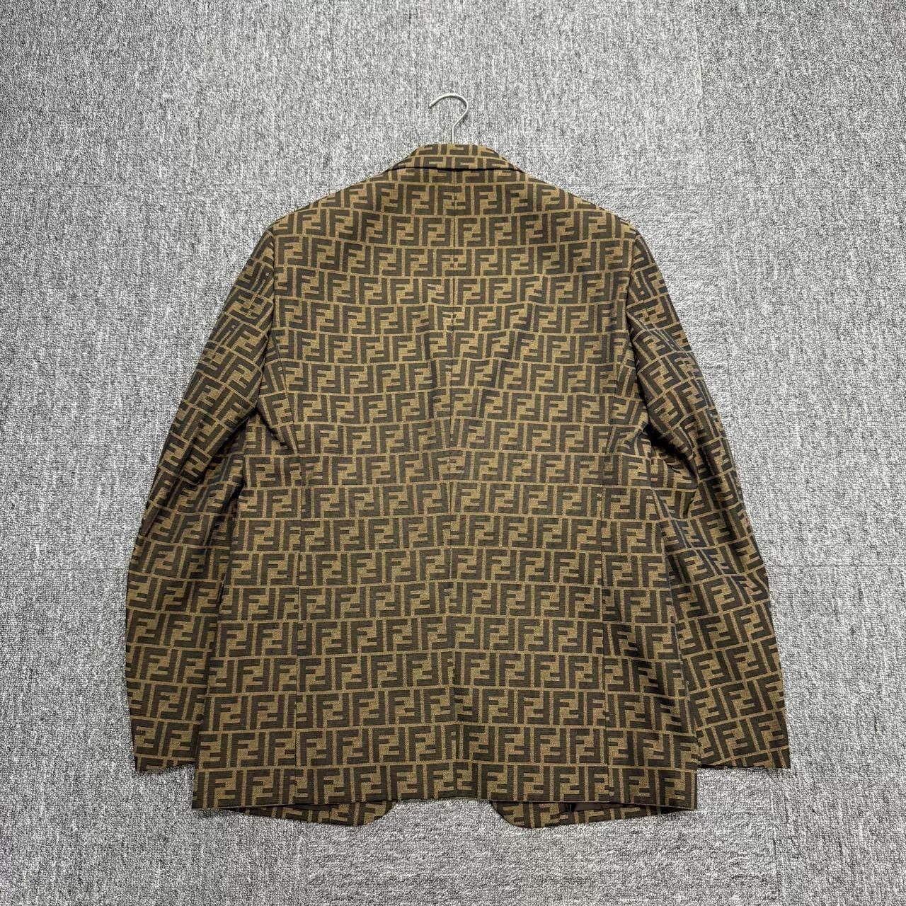 Fendi Fendi FF Logo Print Blazer Jacket Size US L / EU 52-54 / 3 - 2 Thumbnail