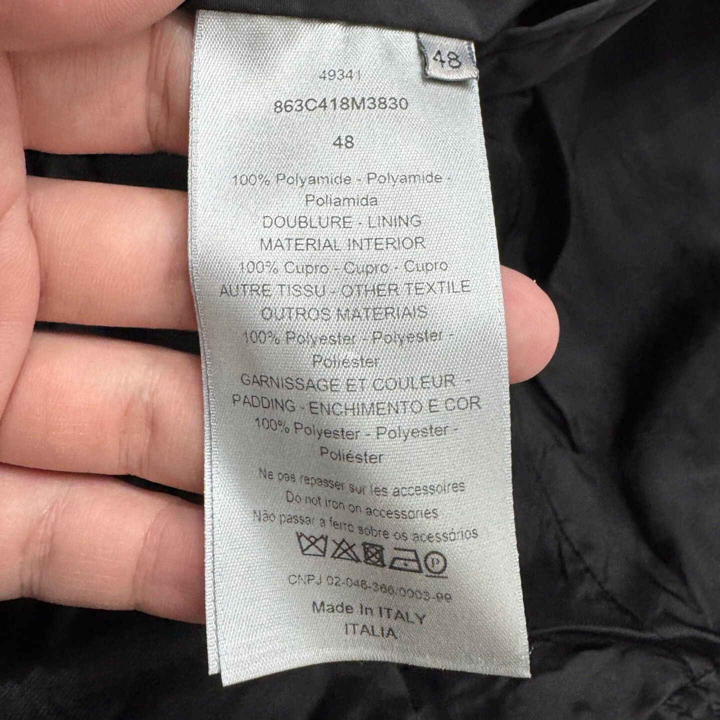 Dior Dior Cotton Jacket in Excellent Condition Size US L / EU 52-54 / 3 - 4 Thumbnail