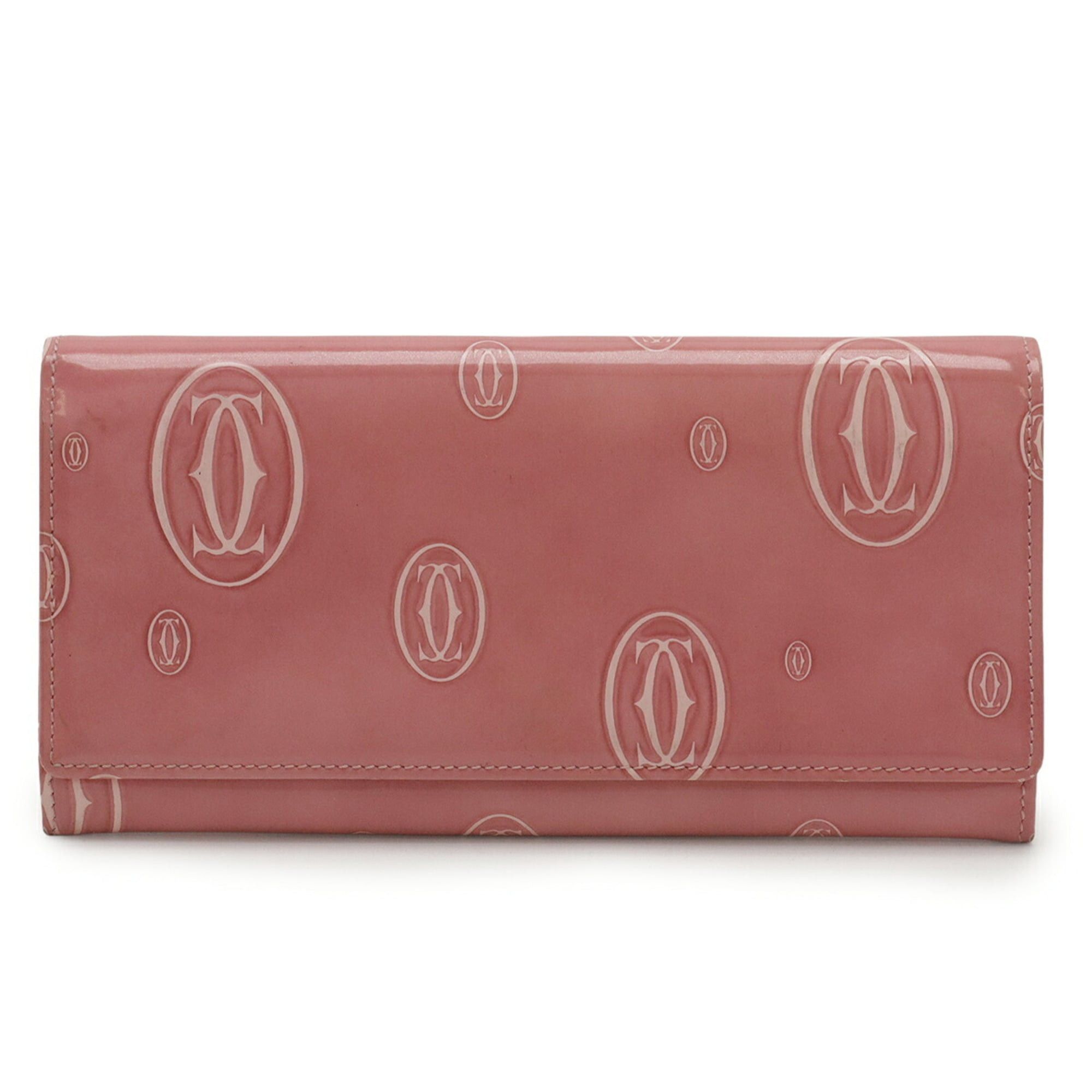 Cartier Cartier Happy Birthday Bifold Long Wallet in Enamel and Patent Leather, Pink, L30000951 Size ONE SIZE - 2 Thumbnail