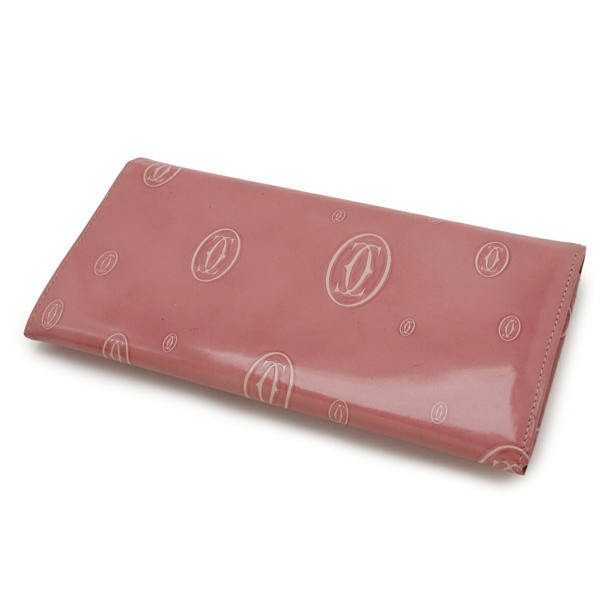 Cartier Cartier Happy Birthday Bifold Long Wallet in Enamel and Patent Leather, Pink, L30000951 Size ONE SIZE - 3 Thumbnail