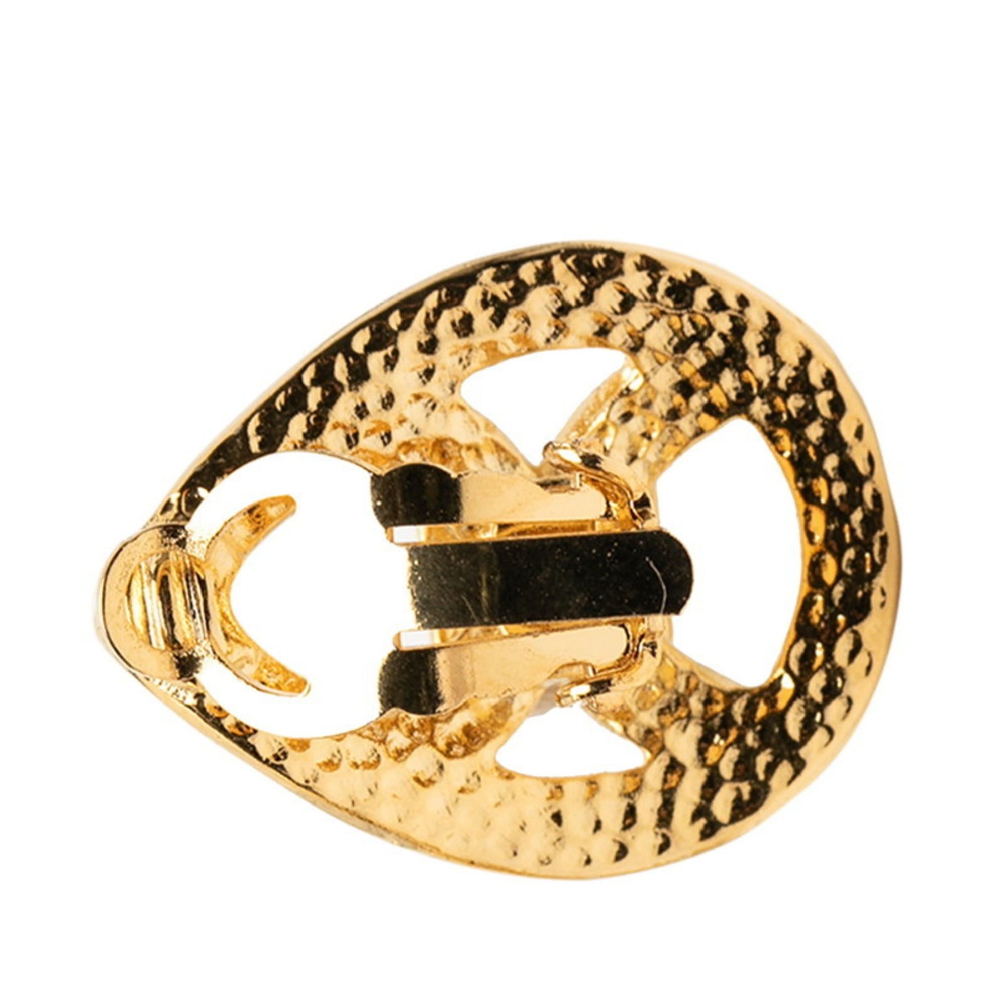 Chanel CHANEL Coco Mark Earrings, Gold Plated, Women's, Size ONE SIZE - 3 Thumbnail