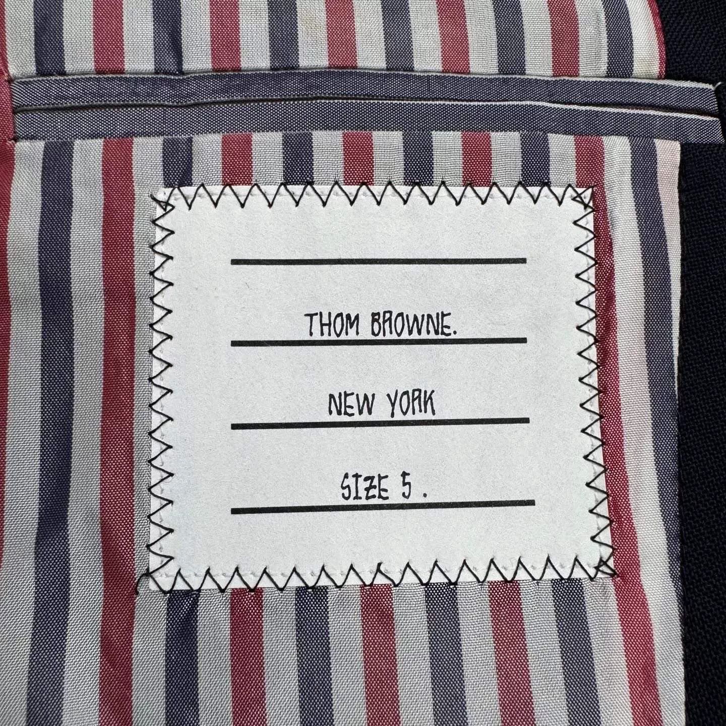 Thom Browne thom browne navy stripe blazer jacket Size US M / EU 48-50 / 2 - 3 Thumbnail