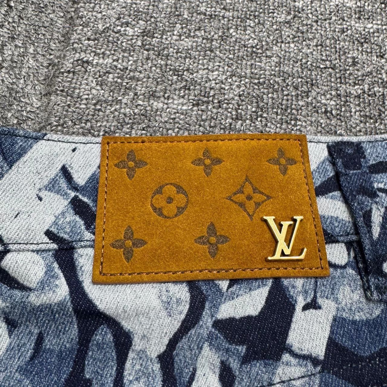 Louis Vuitton louis vuitton floral denim pants size 33 Size US 33 - 3 Thumbnail