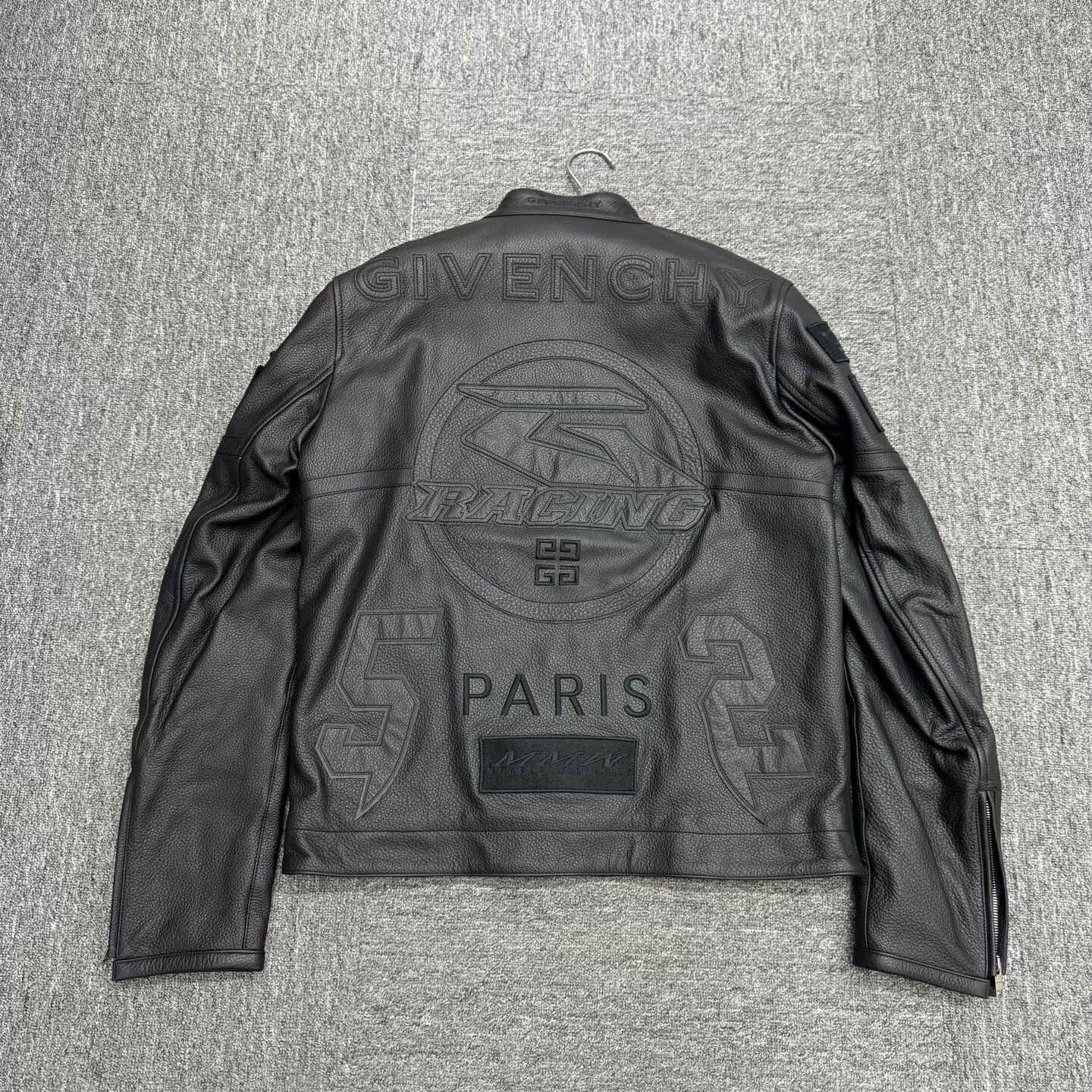 Givenchy Givenchy Black Leather Racing Jacket Size US L / EU 52-54 / 3 - 2 Thumbnail