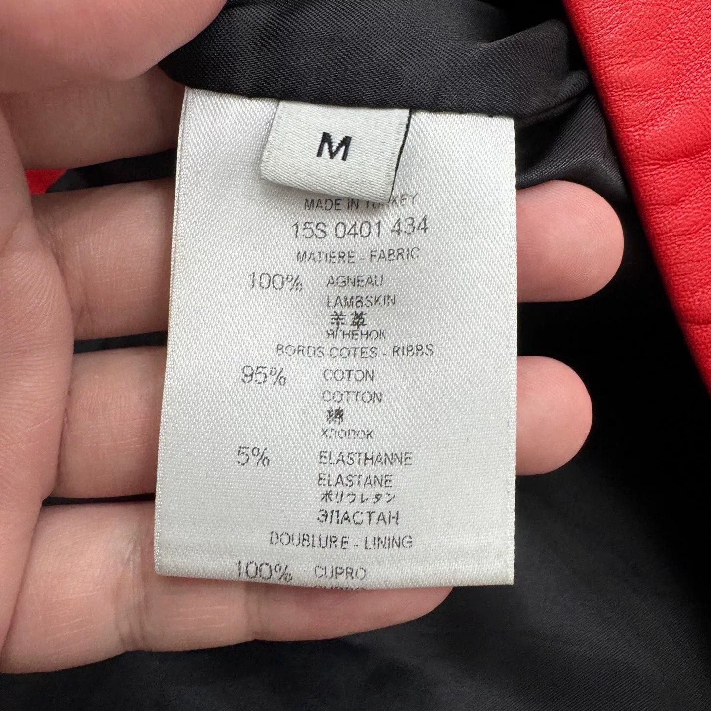 Givenchy Givenchy Color Block Leather Short Sleeve Top Size US M / EU 48-50 / 2 - 4 Thumbnail