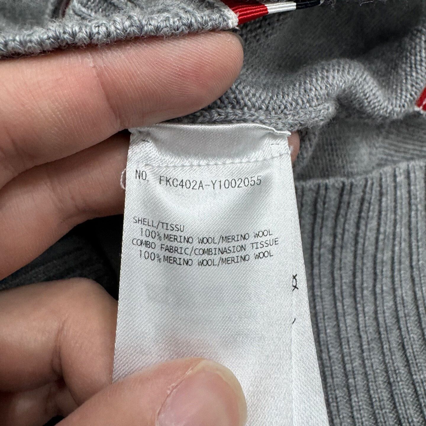 Thom Browne thom browne gray wool cardigan Size US XXL / EU 58 / 5 - 4 Thumbnail