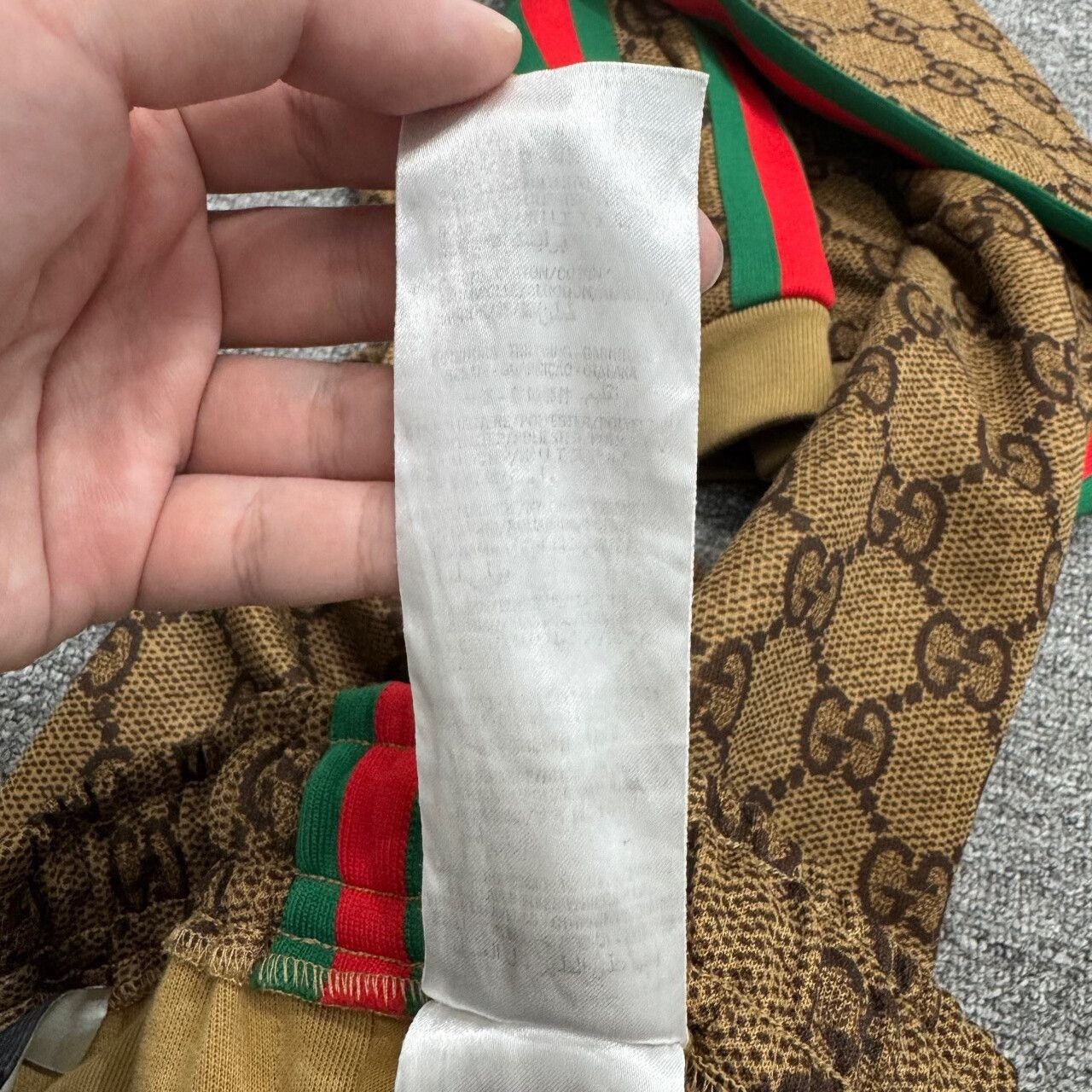 Gucci Monogram Casual Pants in Brown