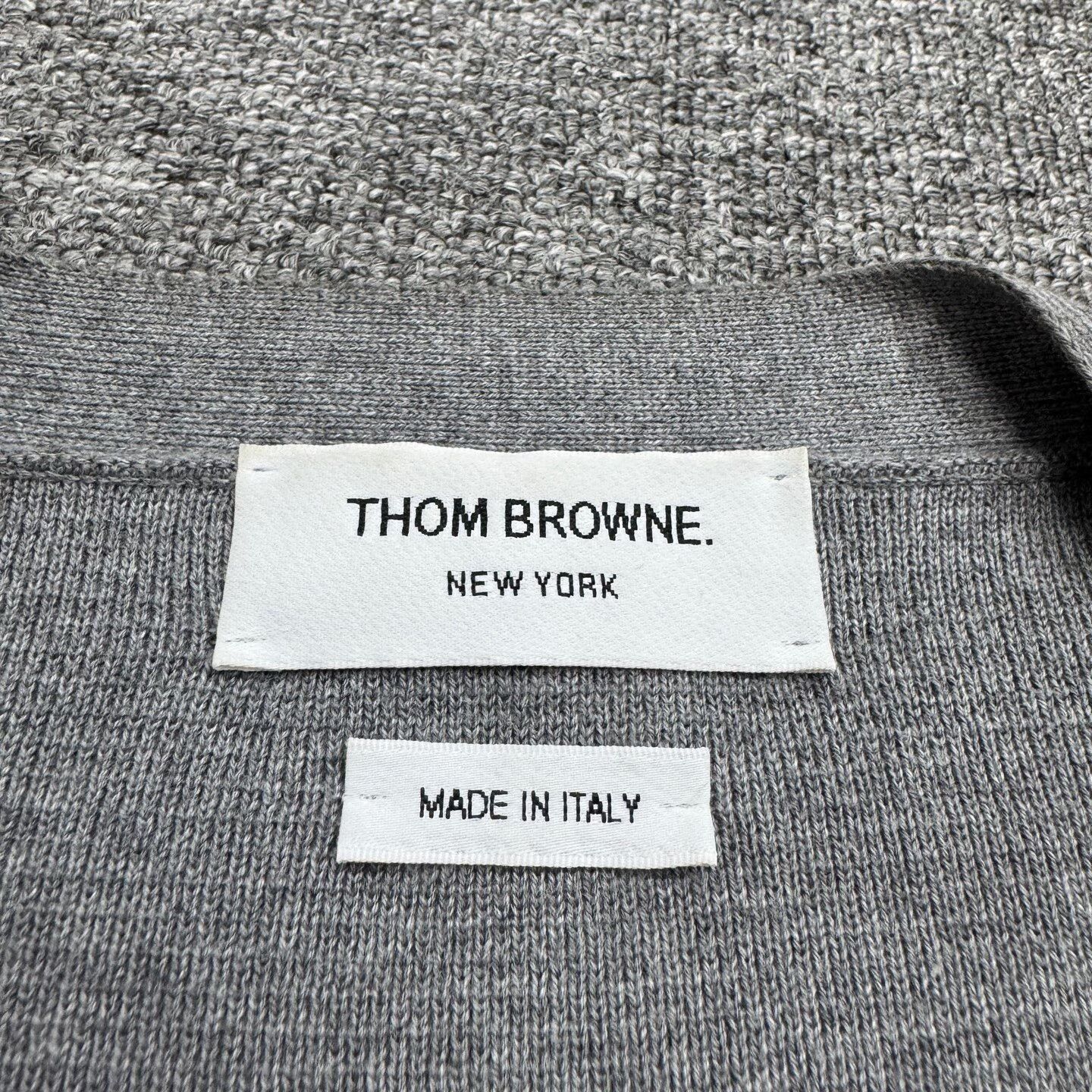 Thom Browne thom browne knitted cardigan in gray Size US L / EU 52-54 / 3 - 3 Thumbnail
