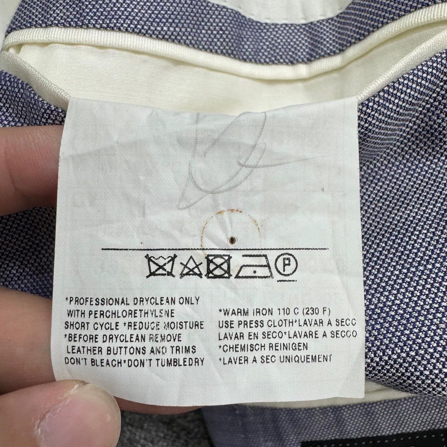 Ermenegildo Zegna Ermenegildo Zegna Suit Jacket Size 54 Size US XL / EU 56 / 4 - 5 Thumbnail