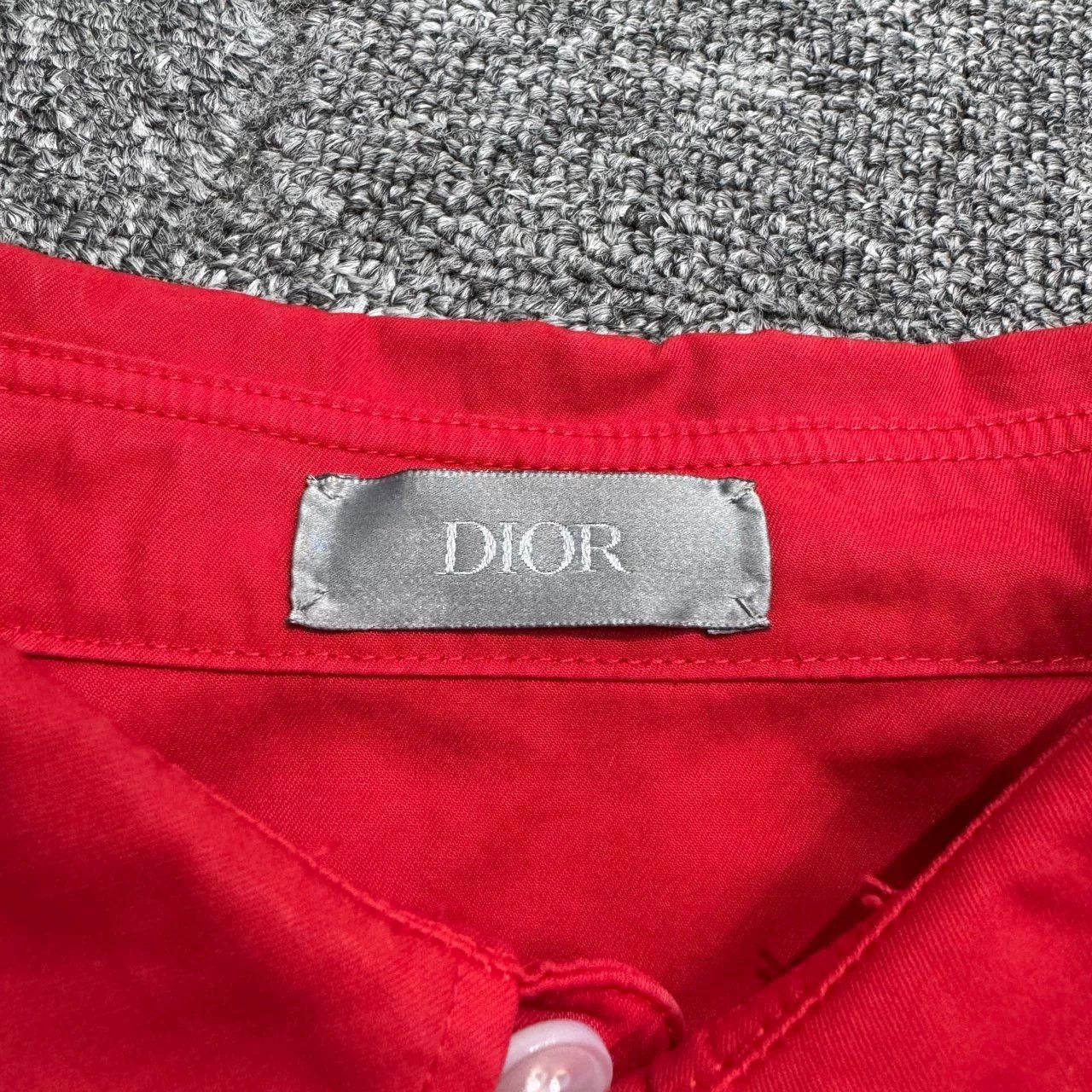 Dior red dior logo long sleeve shirt Size US L / EU 52-54 / 3 - 4 Thumbnail
