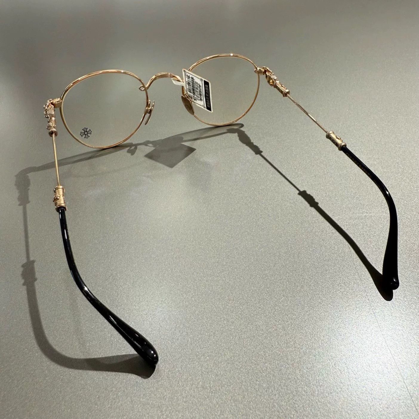 Chrome Hearts chrome hearts black gold glasses frame Size ONE SIZE - 3 Thumbnail