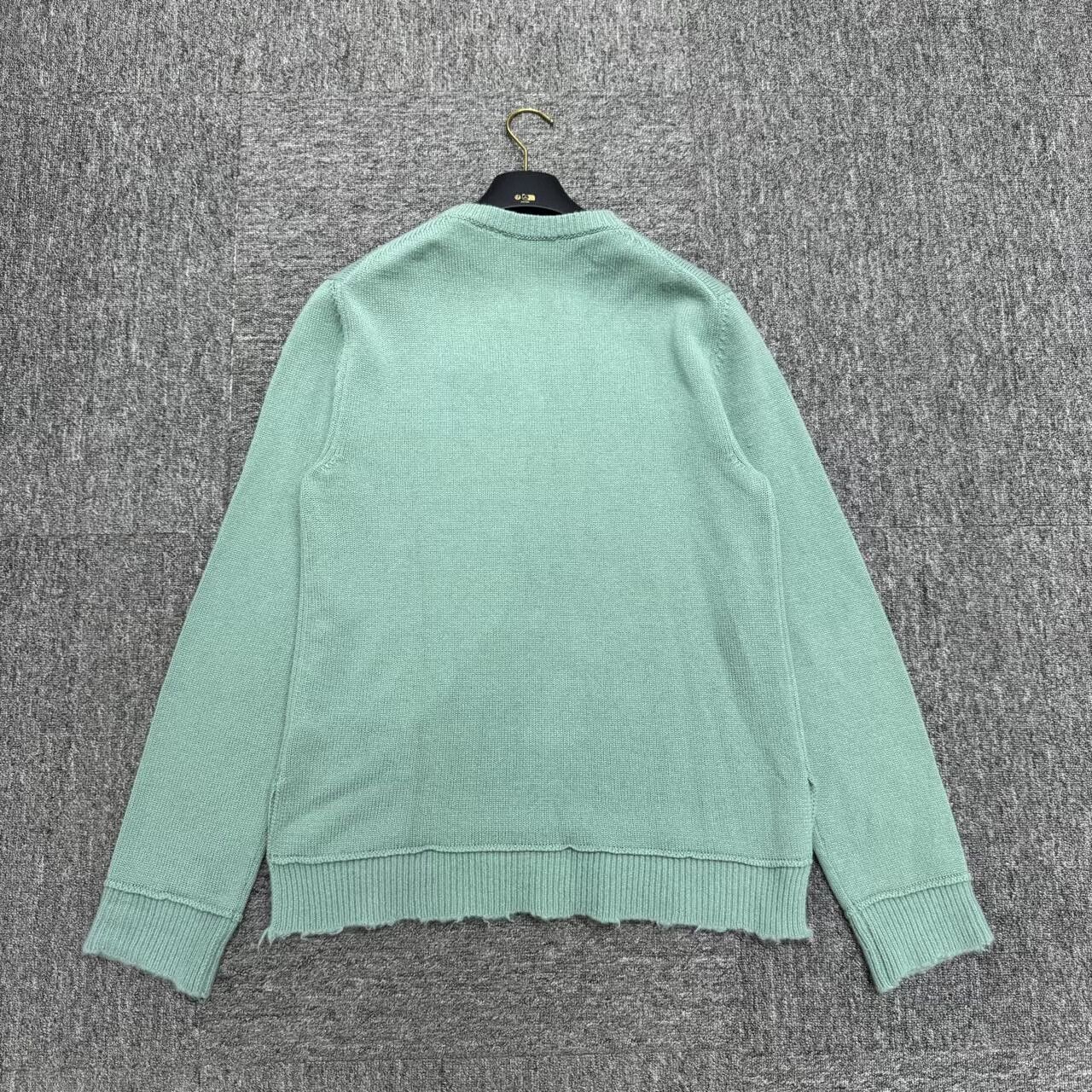 Valentino Valentino Distressed Sweater in Mint Green Size US L / EU 52-54 / 3 - 2 Thumbnail