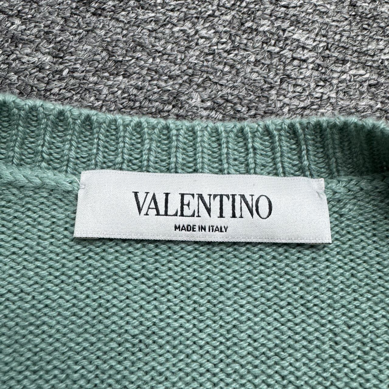 Valentino Valentino Distressed Sweater in Mint Green Size US L / EU 52-54 / 3 - 3 Thumbnail
