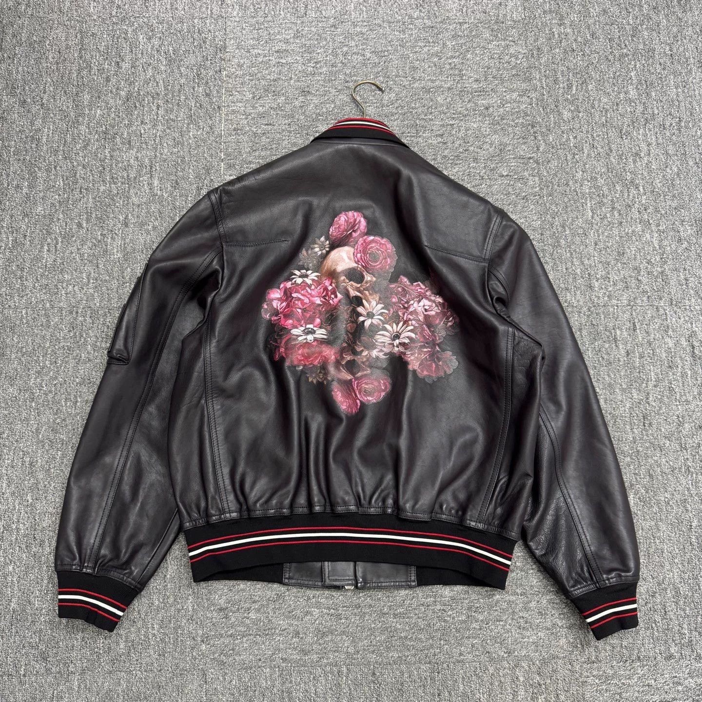 Dior dior skull floral leather jacket Size US L / EU 52-54 / 3 - 2 Thumbnail