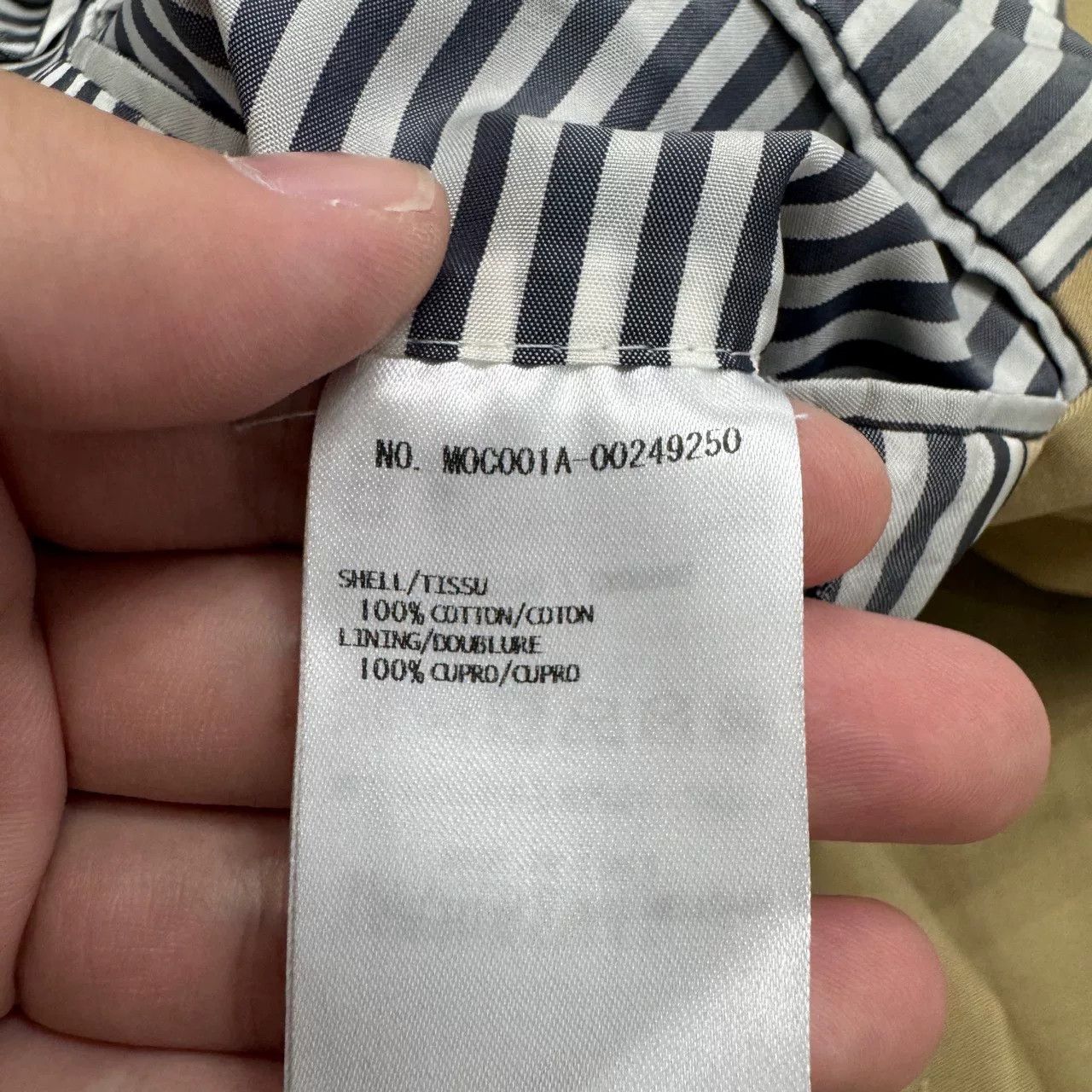 Thom Browne Thom Browne Beige Overcoat Size 0 Size US XS / EU 42 / 0 - 5 Thumbnail