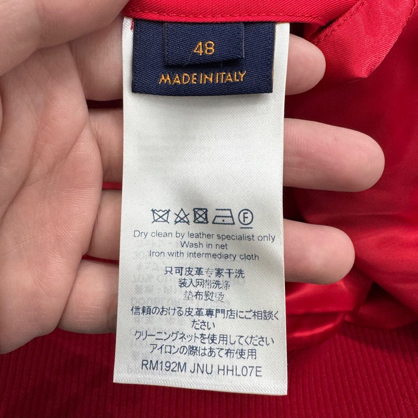 Louis Vuitton louis vuitton red and white varsity jacket Size US L / EU 52-54 / 3 - 4 Thumbnail
