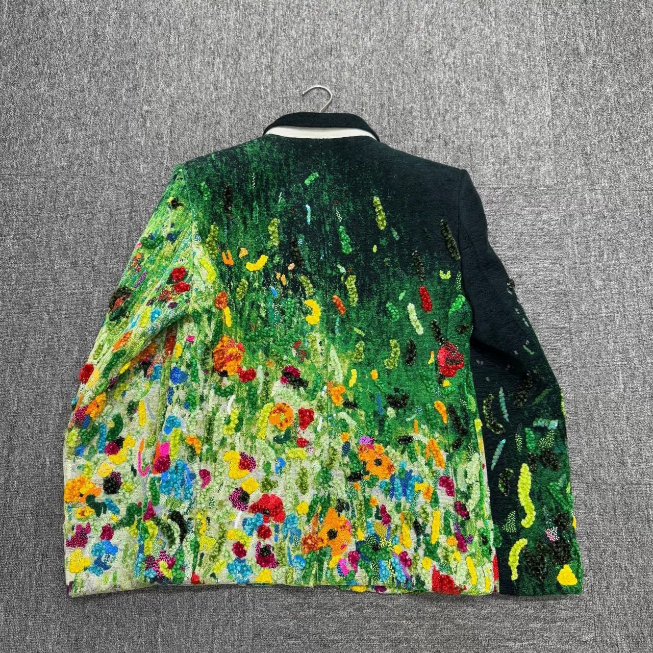 Louis Vuitton louis vuitton floral velvet suit jacket Size US M / EU 48-50 / 2 - 2 Thumbnail