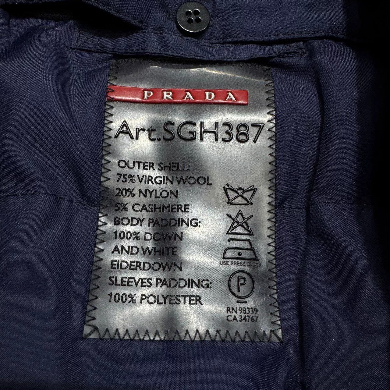 Prada Prada Fur-Lined Coat in Excellent Condition Size US L / EU 52-54 / 3 - 3 Thumbnail