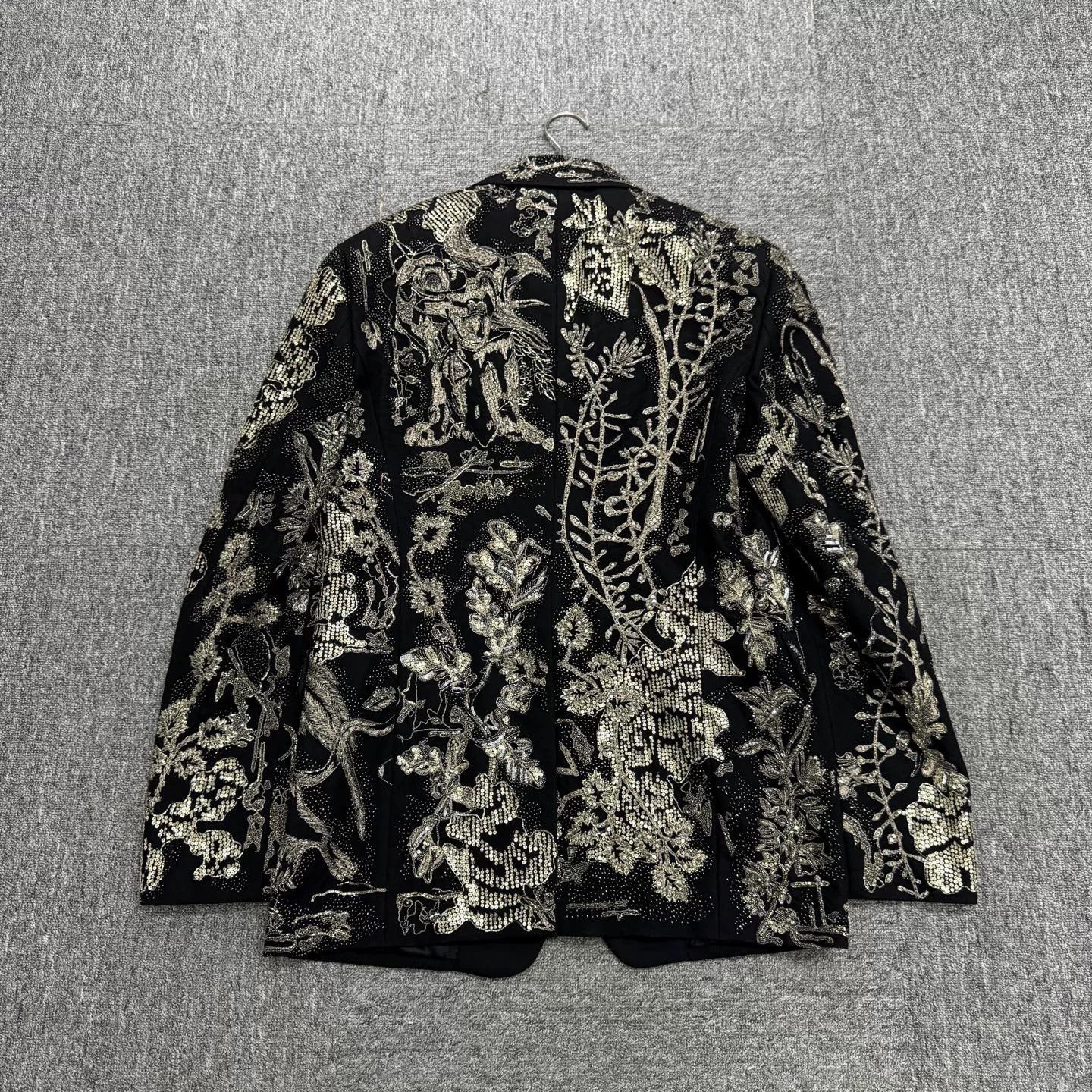 Alexander McQueen alexander mcqueen embroidered floral wool blazer Size US L / EU 52-54 / 3 - 4 Thumbnail