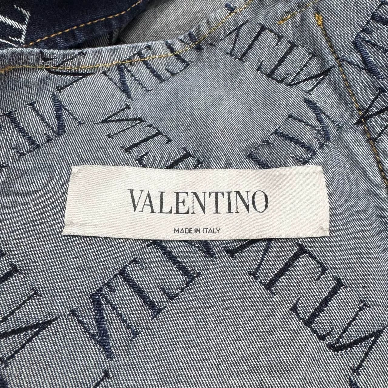 Valentino Valentino Embroidered Denim Coat for Men Size US XL / EU 56 / 4 - 3 Thumbnail