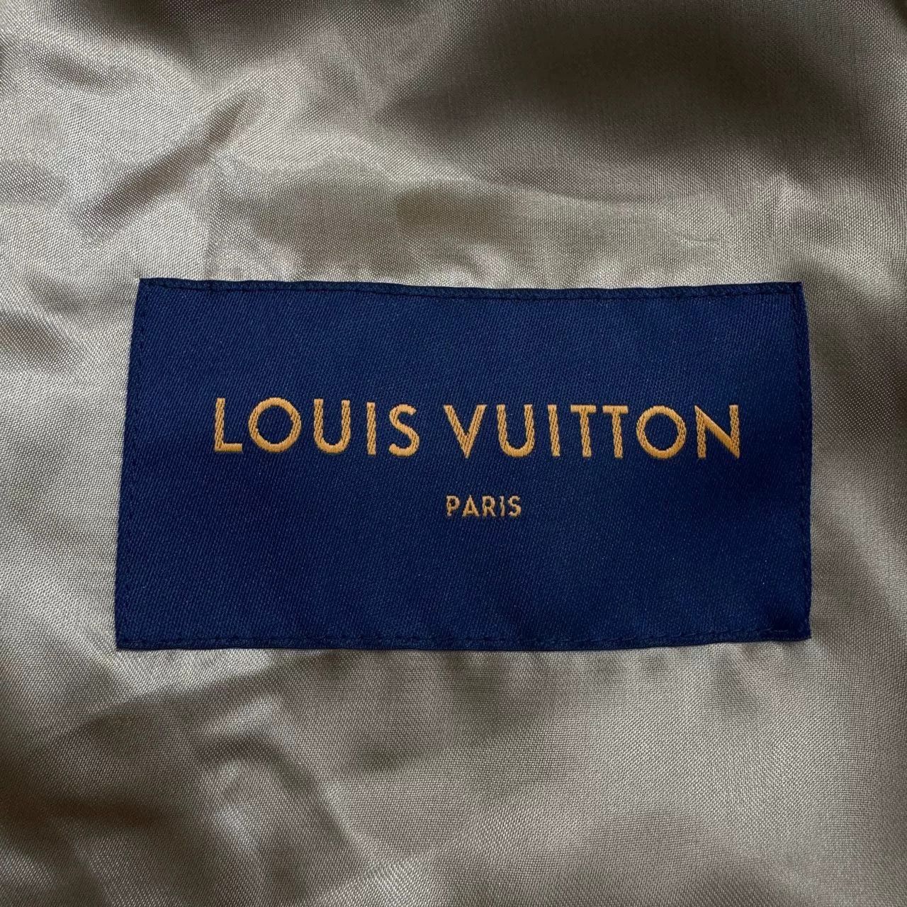 Louis Vuitton louis vuitton suede wool embroidered logo jacket Size US XXL / EU 58 / 5 - 3 Thumbnail