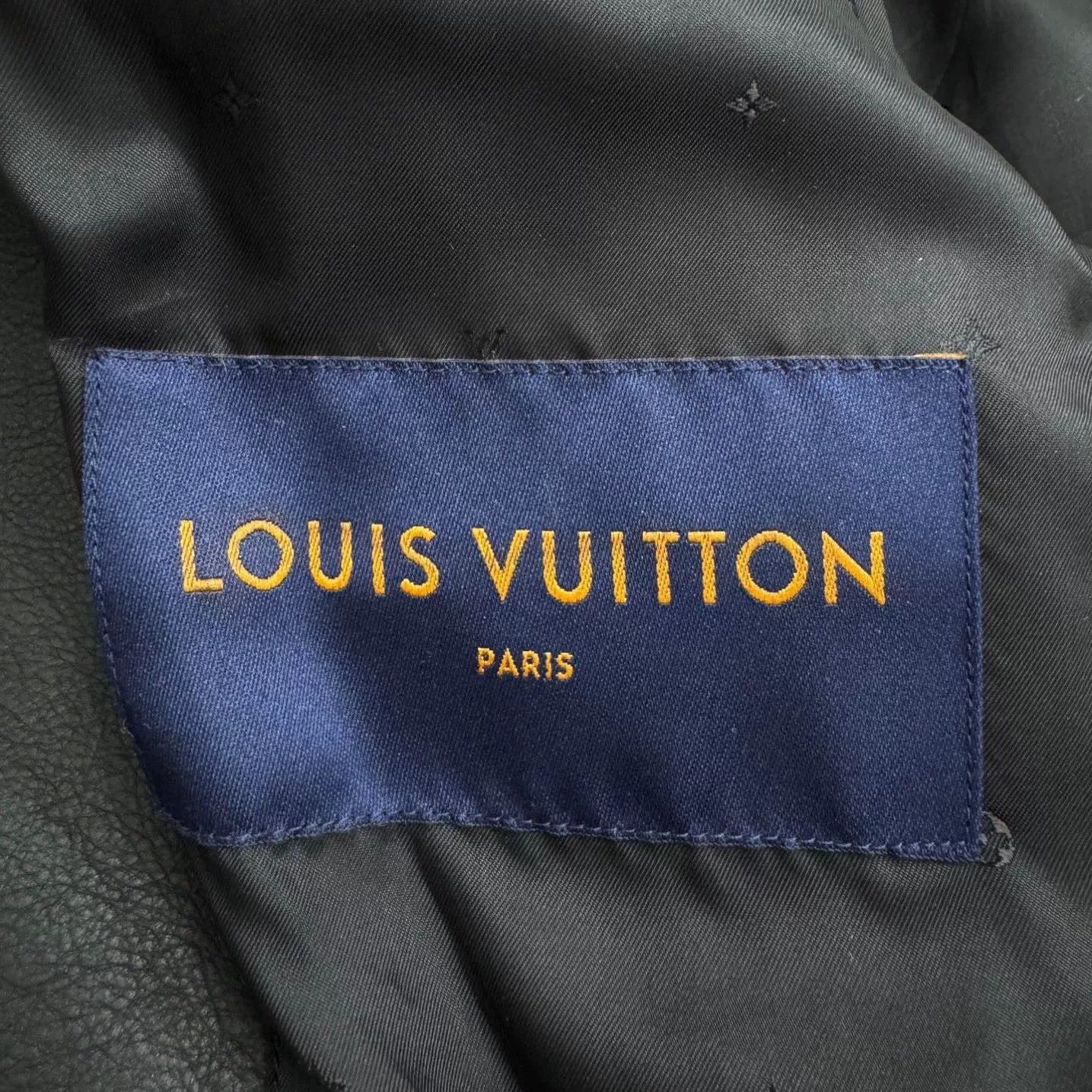 Louis Vuitton louis vuitton black leather pilot jacket Size US L / EU 52-54 / 3 - 3 Thumbnail