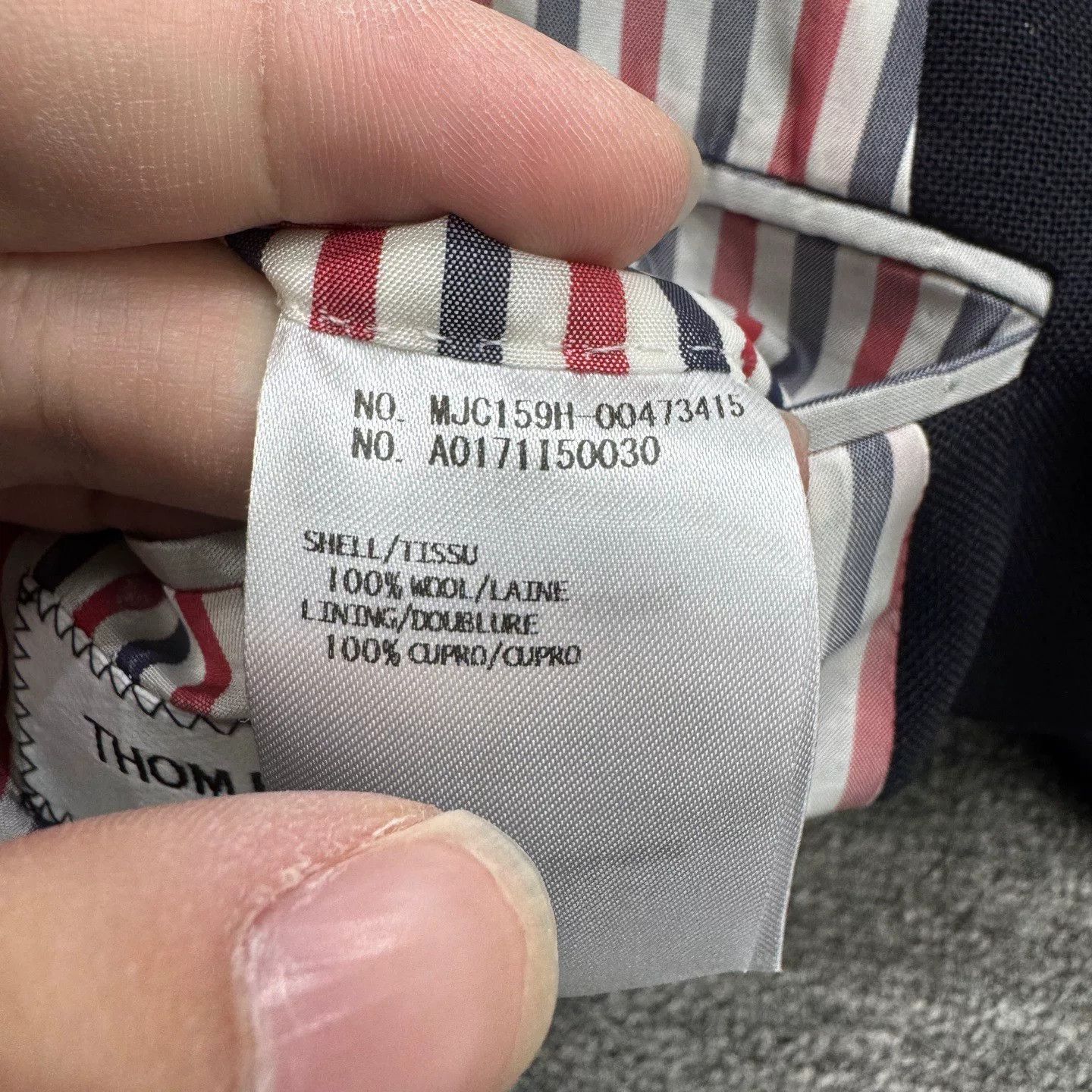 Thom Browne Thom Browne Wool Suit Jacket for Men Size US M / EU 48-50 / 2 - 5 Thumbnail
