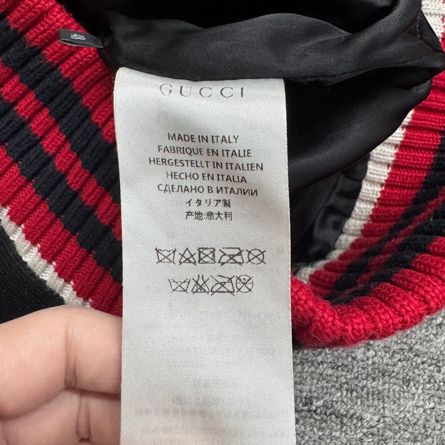 Gucci gucci black and red bomber jacket Size US L / EU 52-54 / 3 - 4 Thumbnail