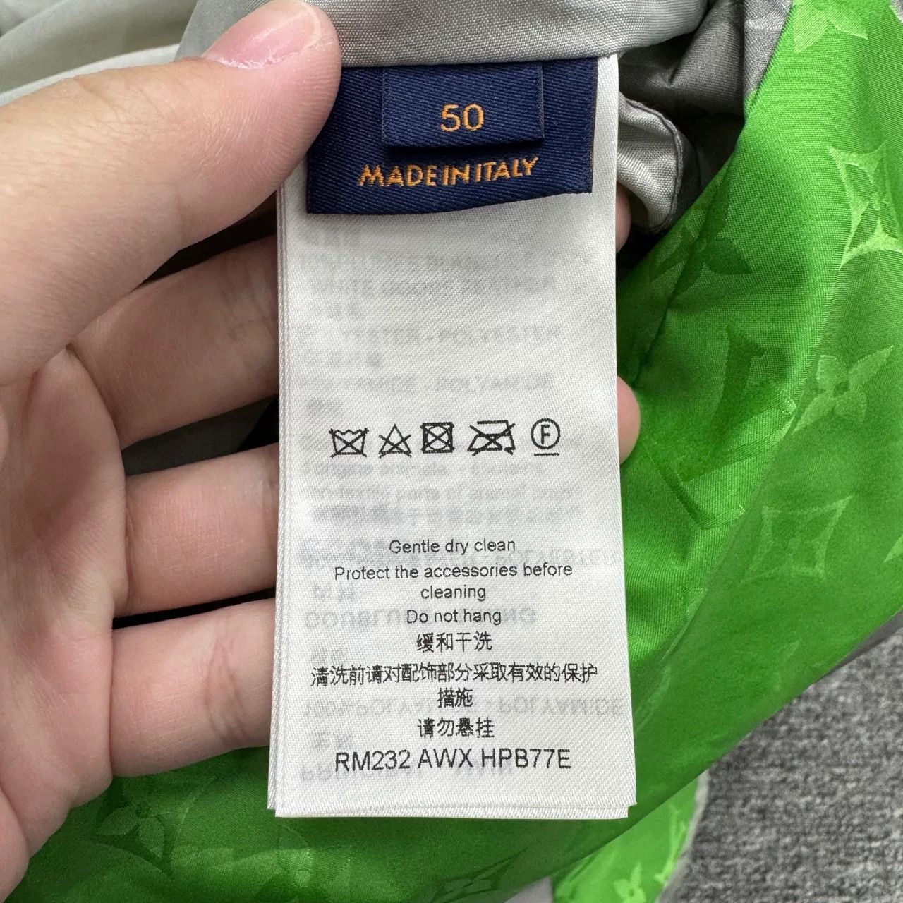 Louis Vuitton louis vuitton green and gray down jacket Size US XL / EU 56 / 4 - 4 Thumbnail