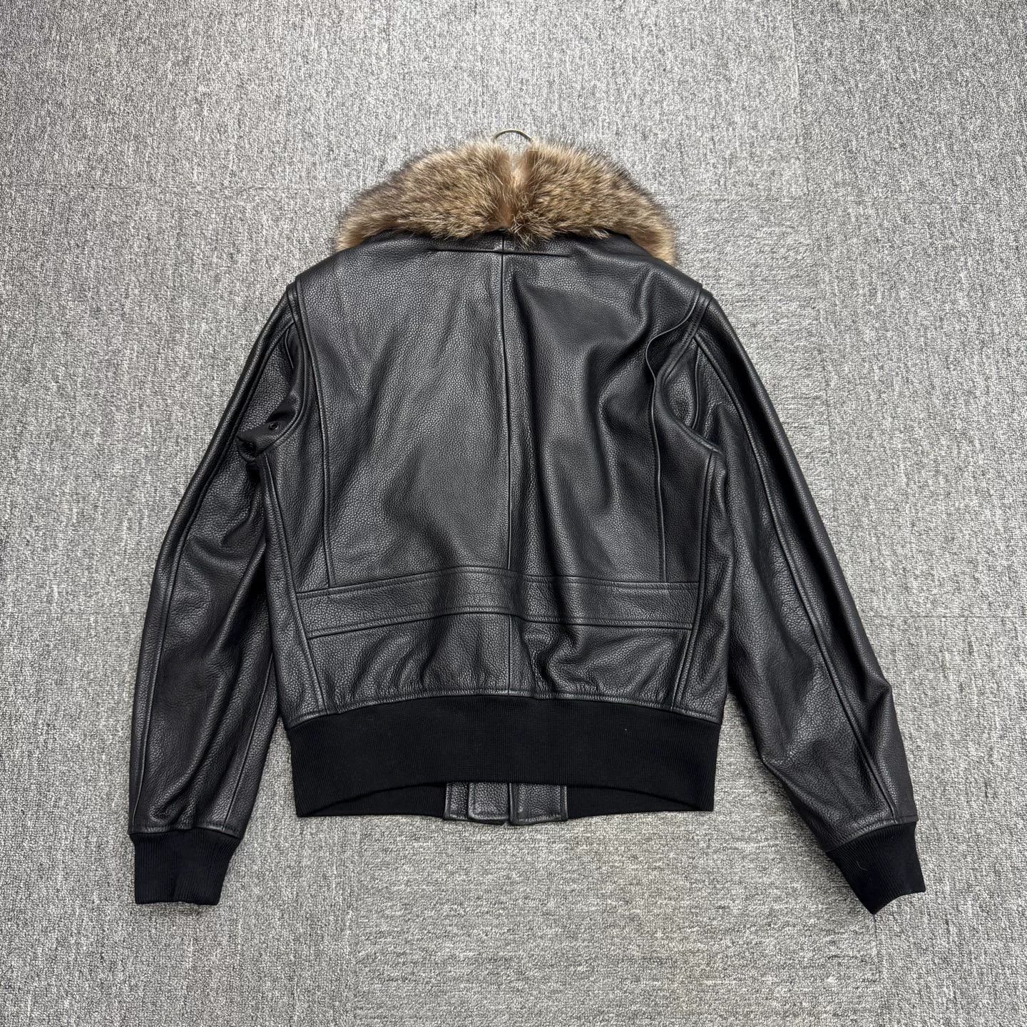 Givenchy givenchy black leather fur collar jacket Size US XL / EU 56 / 4 - 2 Thumbnail