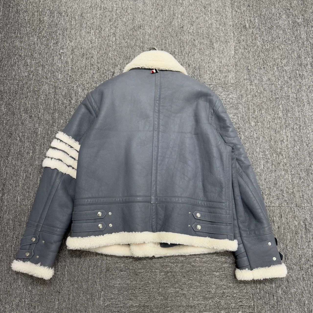 Thom Browne thom browne leather shearling jacket Size US M / EU 48-50 / 2 - 2 Thumbnail