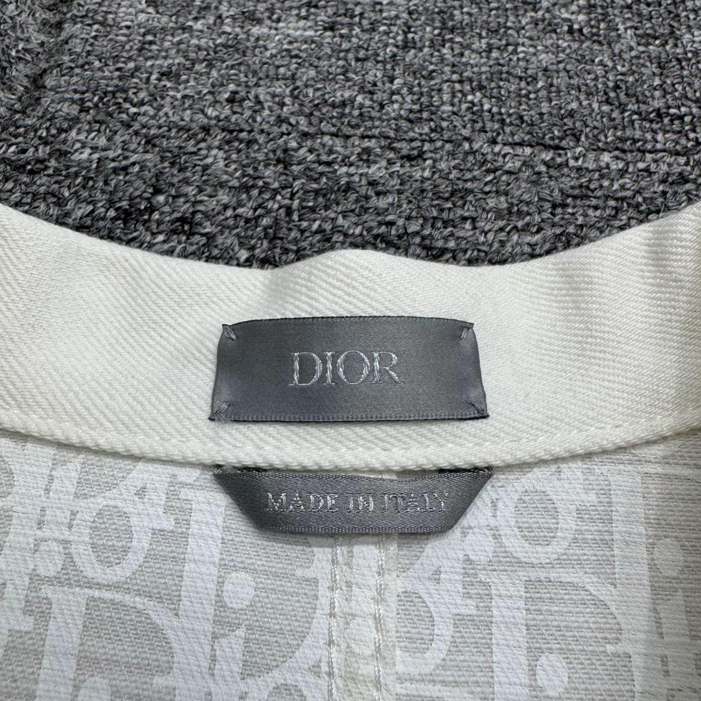 dior x kenny scharf printed denim jacket