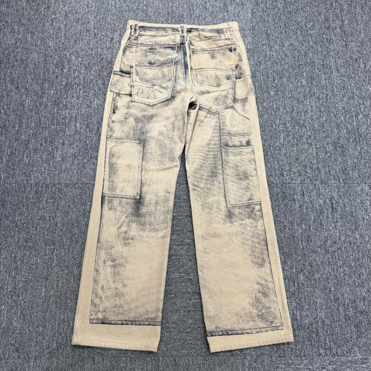 Dior Dior Printed Workwear Effect Denim Pants Size US 30 / EU 46 - 2 Thumbnail