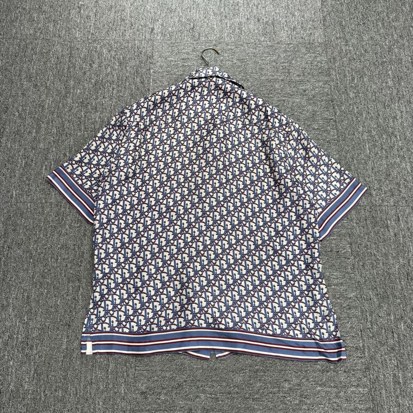 Dior Dior Printed Short Sleeve Silk Shirt Size US M / EU 48-50 / 2 - 2 Thumbnail