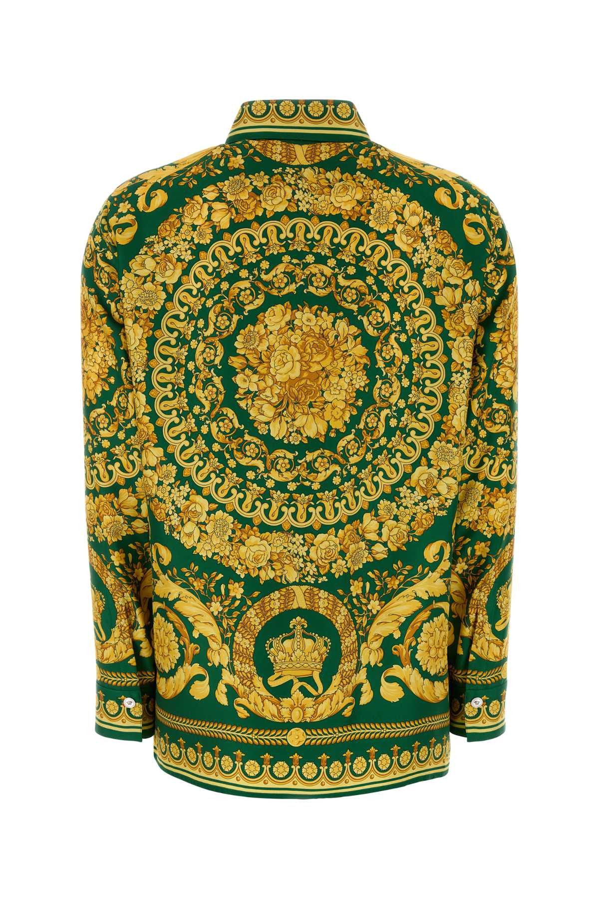 Versace Printed Silk Shirt Size S / US 4 / IT 40 - 2 Thumbnail