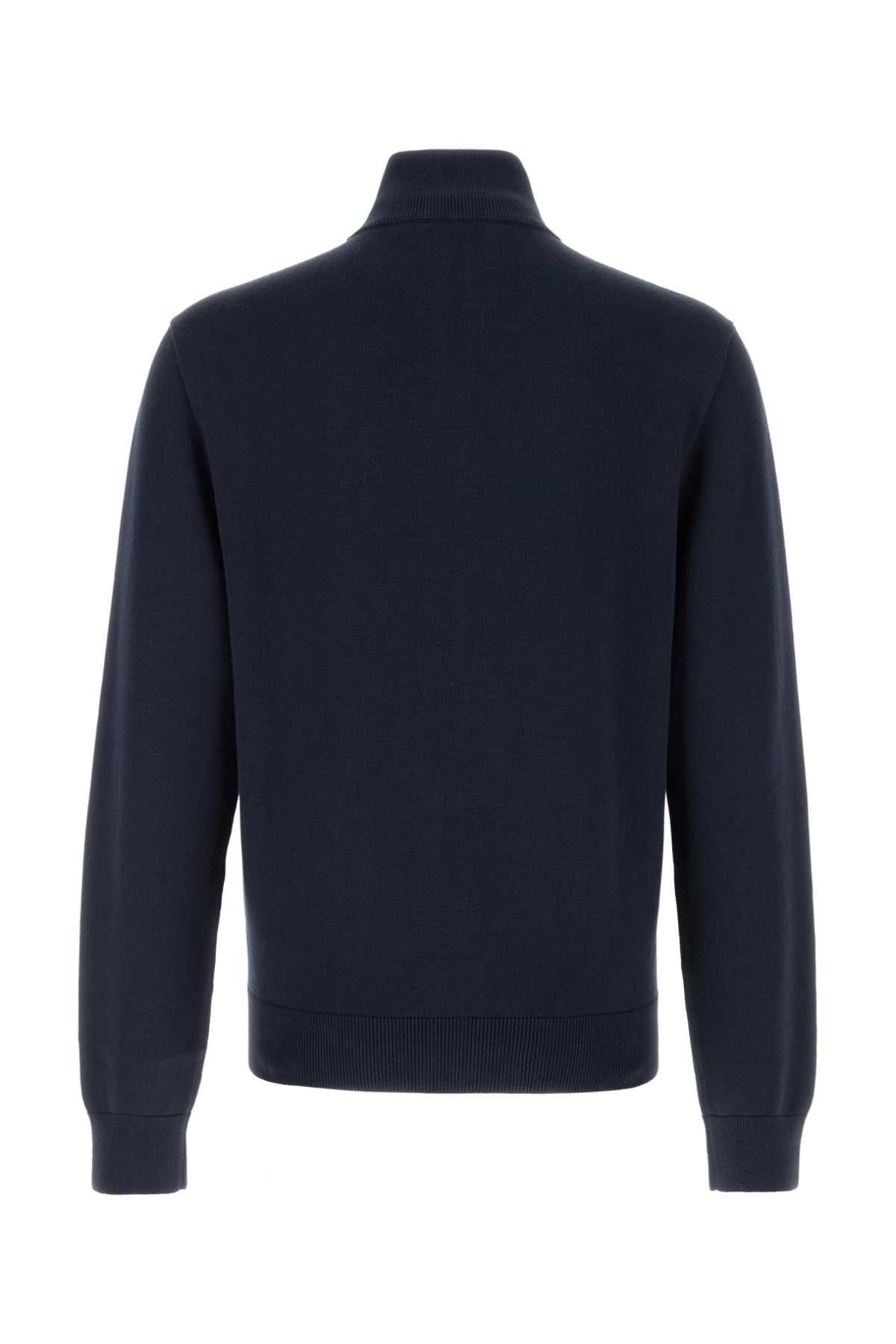 Versace Dark Blue Cotton Blend Cardigan Size US XL / EU 56 / 4 - 2 Thumbnail
