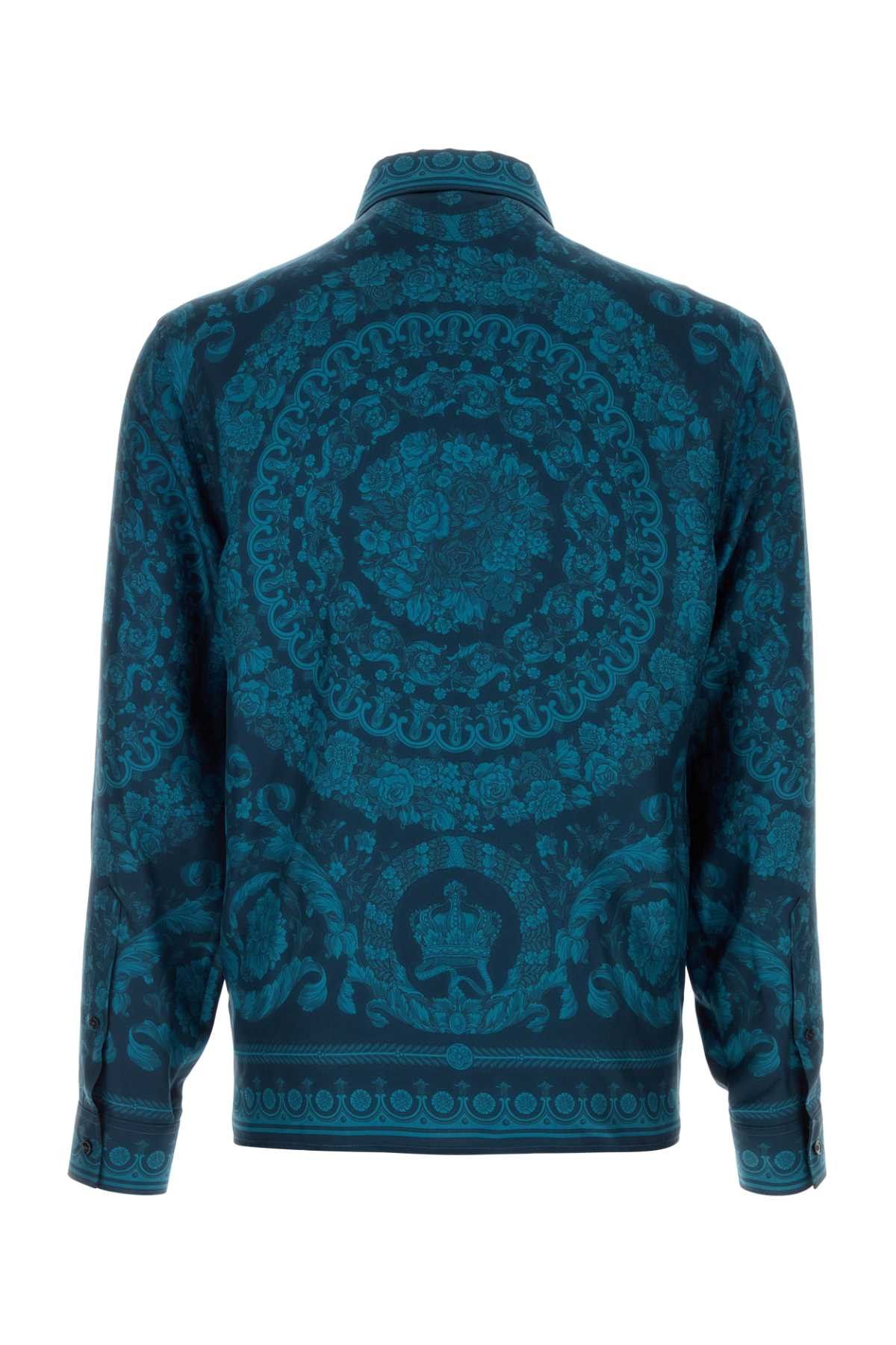 Versace Printed Twill Shirt Size US M / EU 48-50 / 2 - 2 Thumbnail