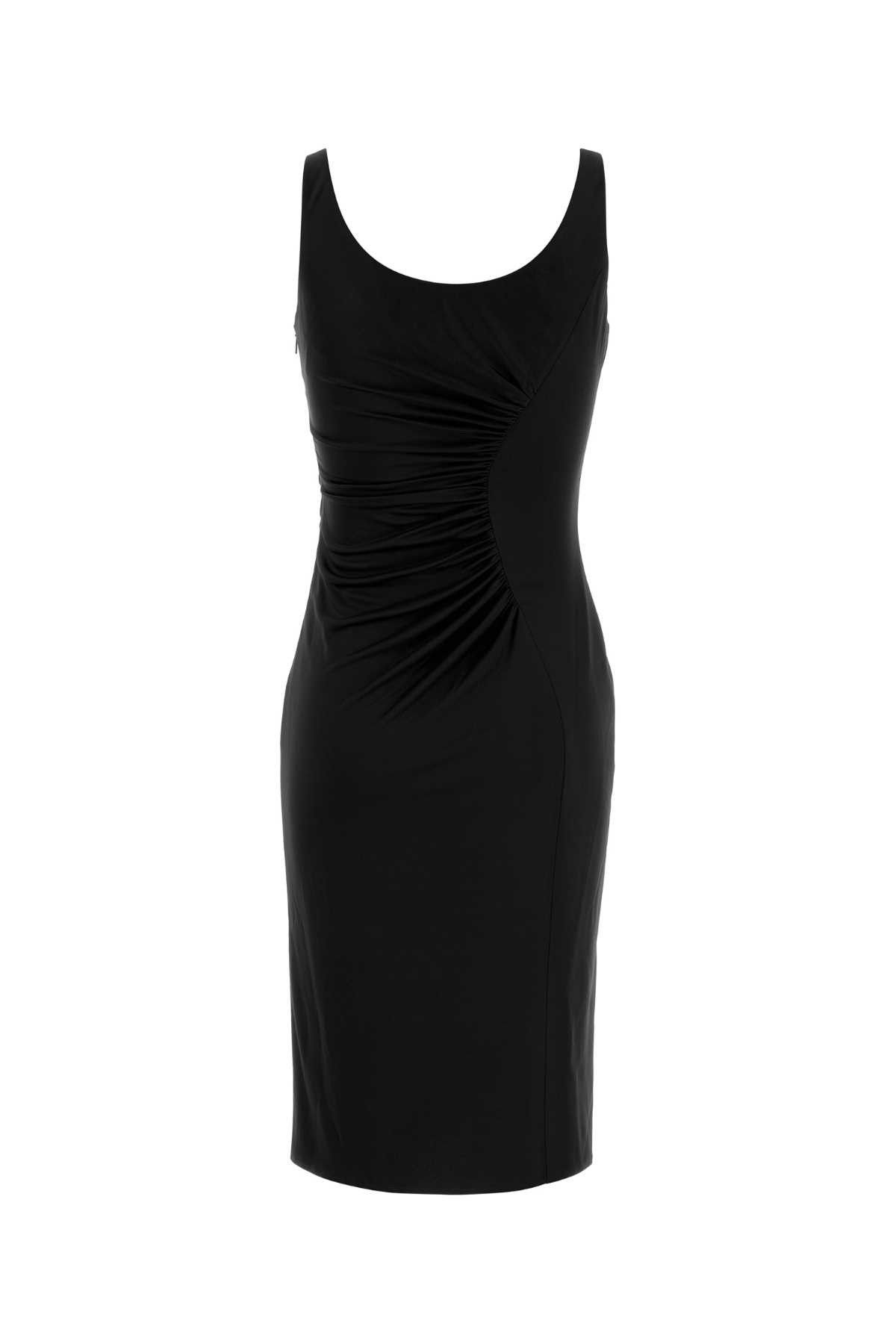 Versace Black Stretch Crepe Dress Size XS / US 0-2 / IT 36-38 - 2 Thumbnail