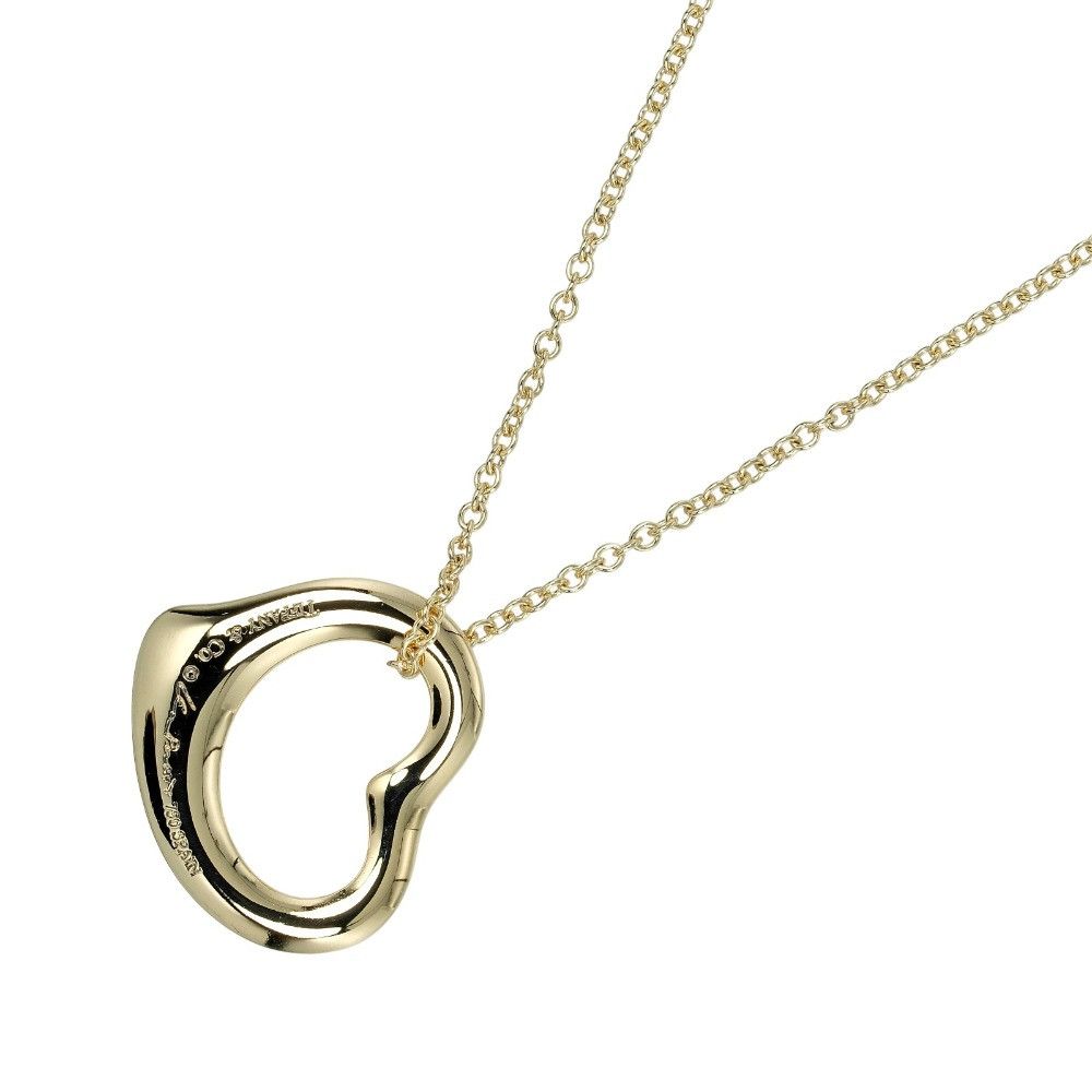Tiffany & Co. Tiffany & Co. Tiffany Open Heart Au750 Necklace Metal Necklace DUTY FREE for USA Size ONE SIZE - 3 Thumbnail