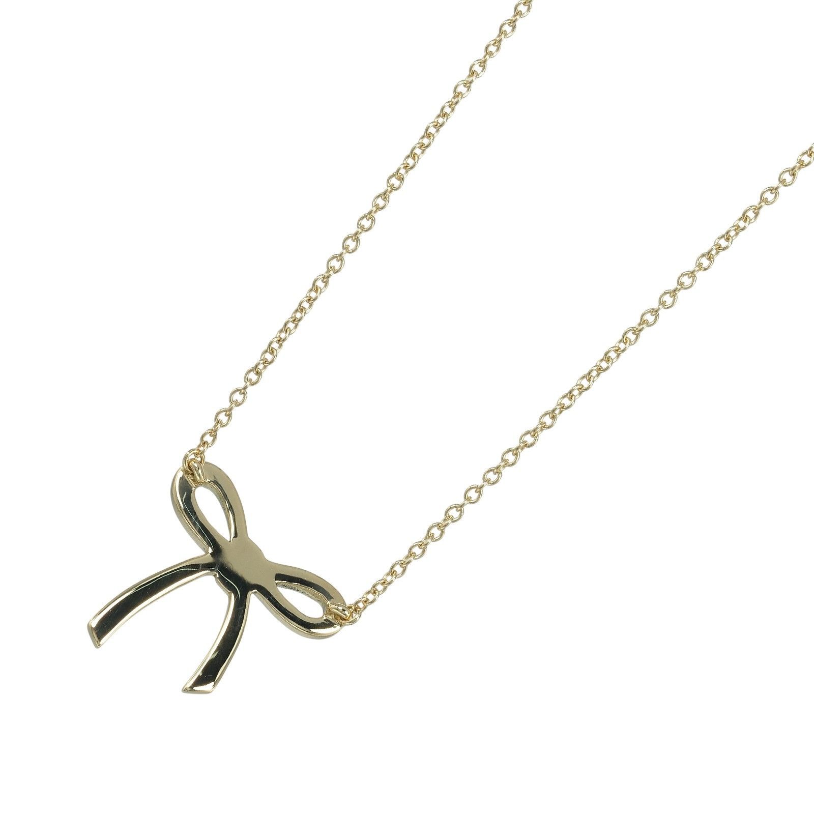 Tiffany & Co. Tiffany & Co. Tiffany Ribbon Au750 Necklace Metal Necklace DUTY FREE for USA Size ONE SIZE - 3 Thumbnail