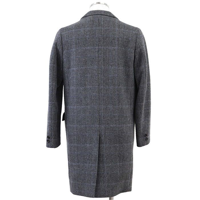 Other Other BEAUTY&YOUTH United Arrows EXTRA FINE WOOL 120’s Glen Check Wool Coat Leather Outerwear DUTY FREE for USA Size ONE SIZE - 7 Thumbnail
