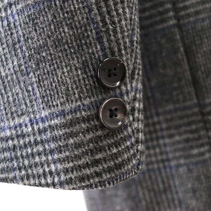 Other Other BEAUTY&YOUTH United Arrows EXTRA FINE WOOL 120’s Glen Check Wool Coat Leather Outerwear DUTY FREE for USA Size ONE SIZE - 5 Thumbnail
