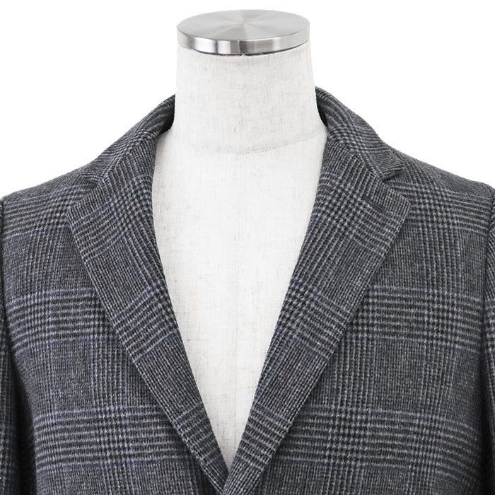 Other Other BEAUTY&YOUTH United Arrows EXTRA FINE WOOL 120’s Glen Check Wool Coat Leather Outerwear DUTY FREE for USA Size ONE SIZE - 2 Thumbnail