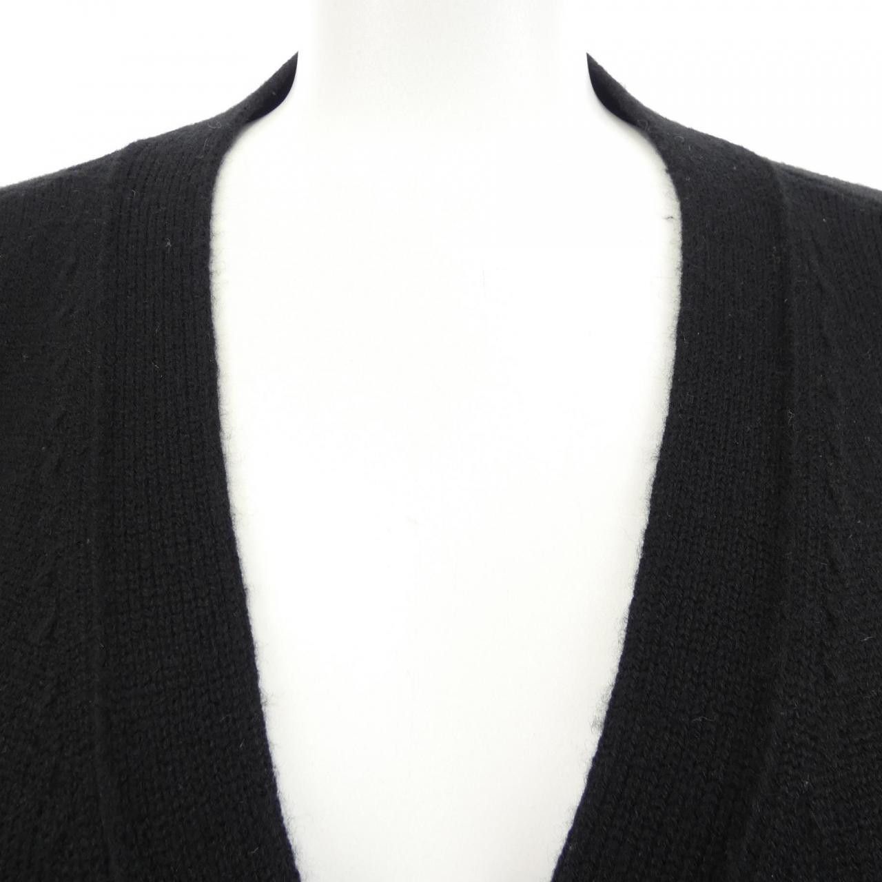 Celine Celine Celine Triomphe Gourmette Cropped 100% Cashmere Cardigan Others Tops 2A87T207O DUTY FREE for USA Size ONE SIZE - 5 Thumbnail