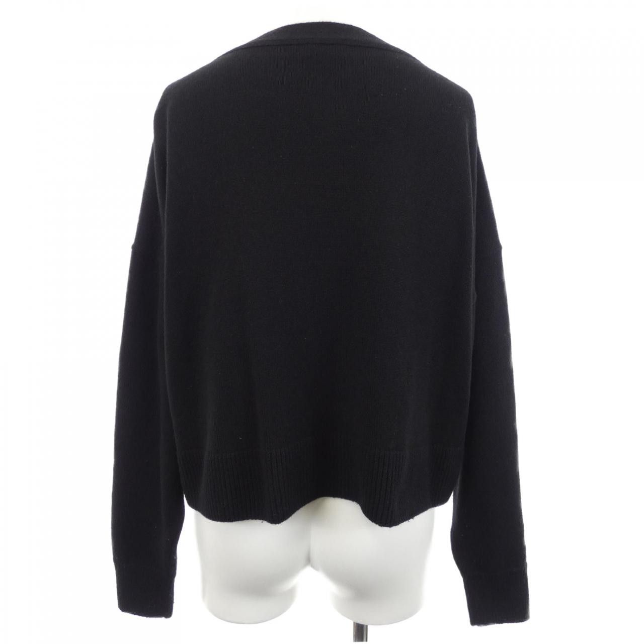Celine Celine Celine Triomphe Gourmette Cropped 100% Cashmere Cardigan Others Tops 2A87T207O DUTY FREE for USA Size ONE SIZE - 2 Thumbnail