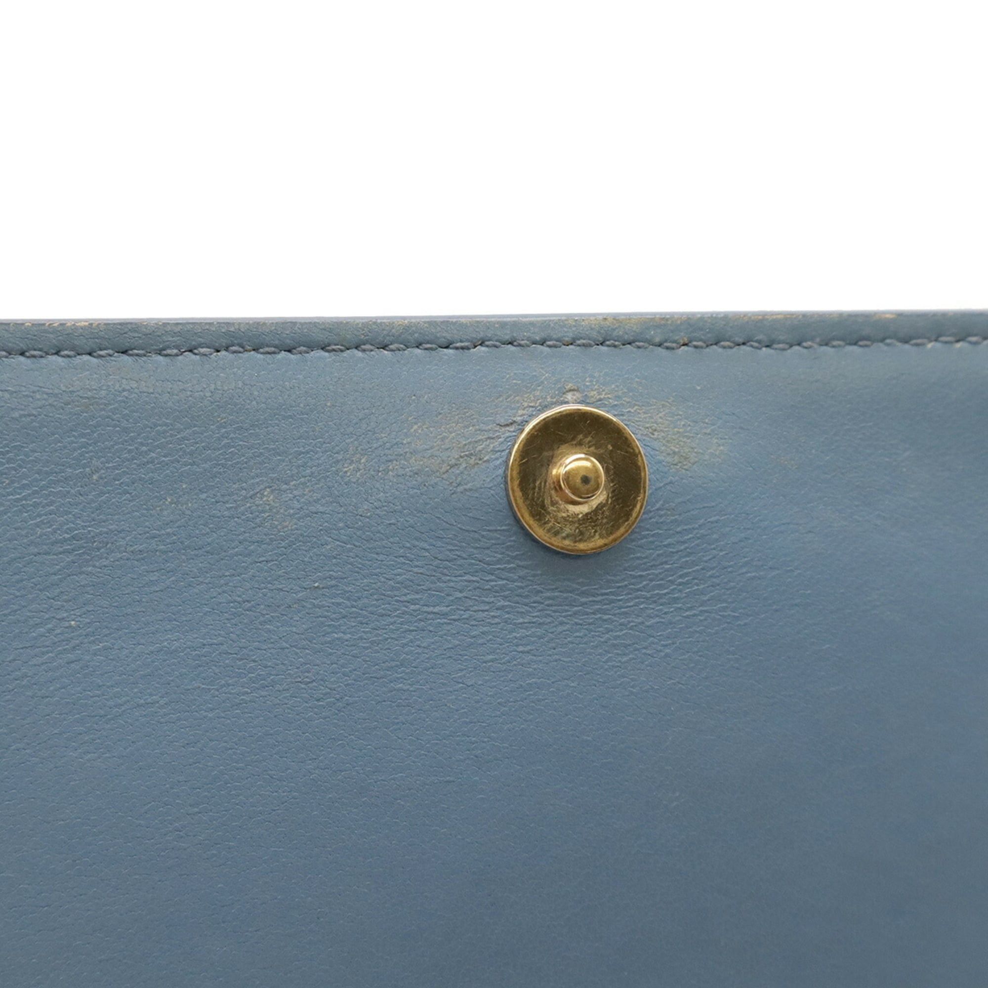 Prada PRADA SAFFIANO shoulder wallet/clutch bag in light blue leather Size ONE SIZE - 10 Thumbnail
